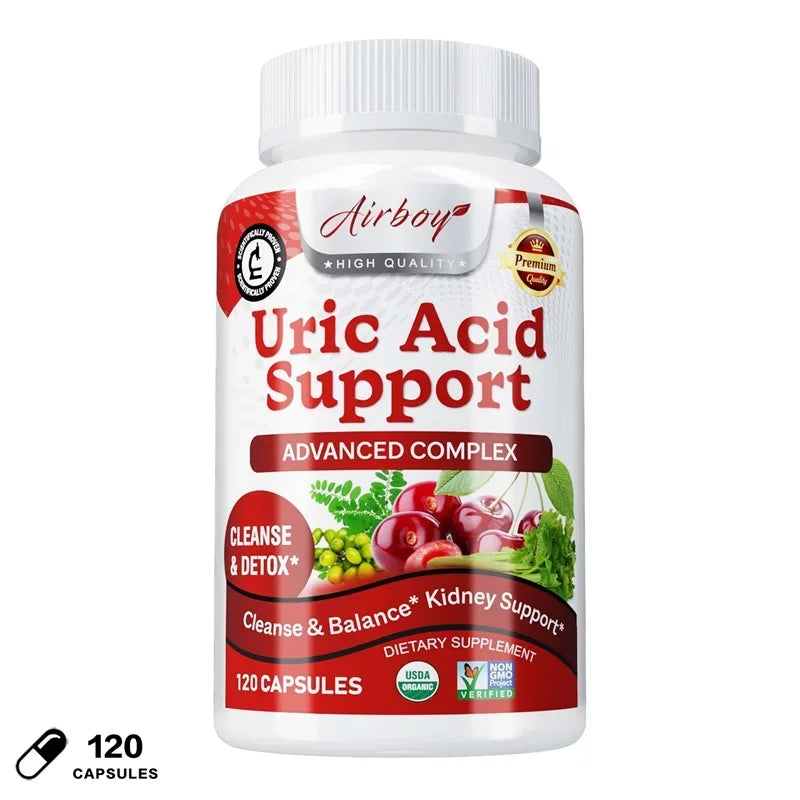 Uric Acid Support - Daily Kidney Cleanse Uric Acid Support - Joint Supplement & Detox for Men & Women