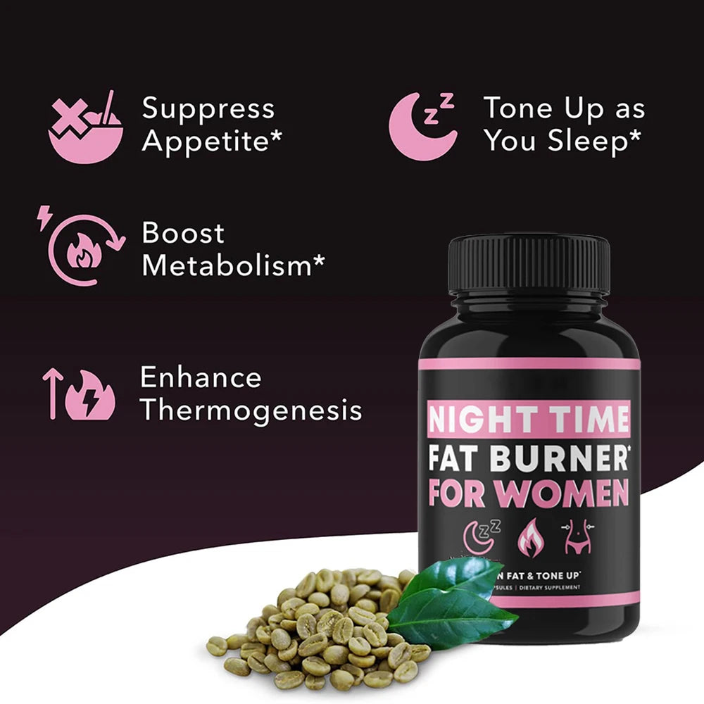 ✨ Night Time Fat Burner – Overnight Weight Loss Support for Women