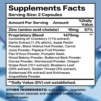 Parasite Blast Detox Complex – Digestive Cleanse & Intestinal Support Formula