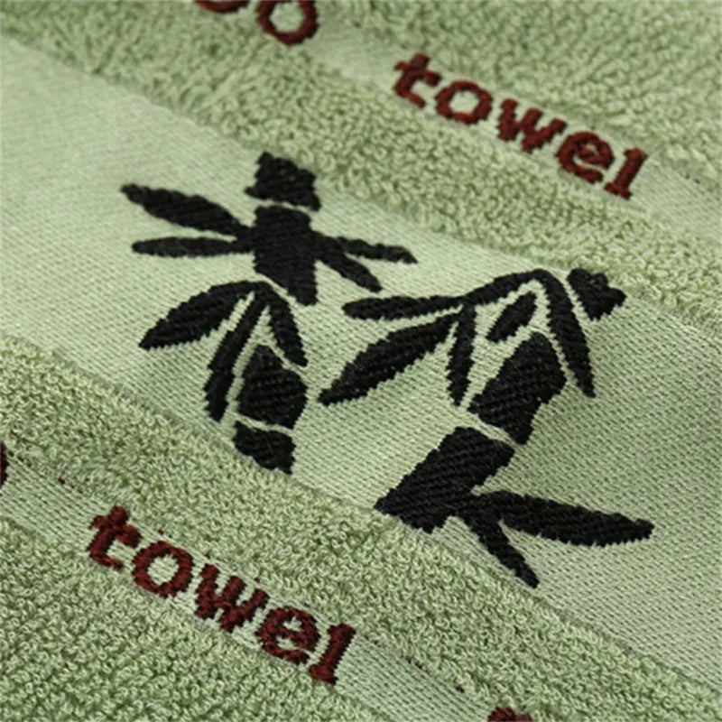 1 / 5 / 10pcs Bamboo Fiber Hand & Bath Towels – Natural Cool, Soft & Quick-Drying Embroidered Towels for Bathroom, Gym & Shower