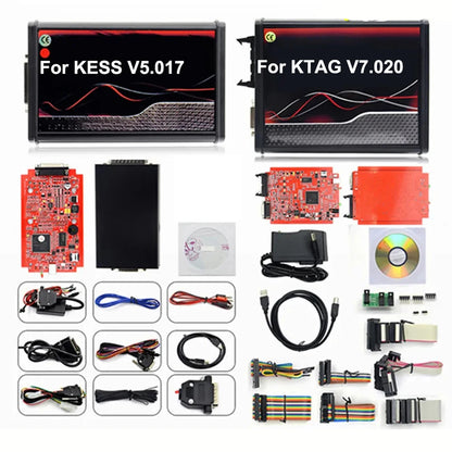EU Version ECU Programming & Tuning Tool – Kess V2 V5.017 / KTAG V7.020 Red PCB | Car & Truck Master BDM Software