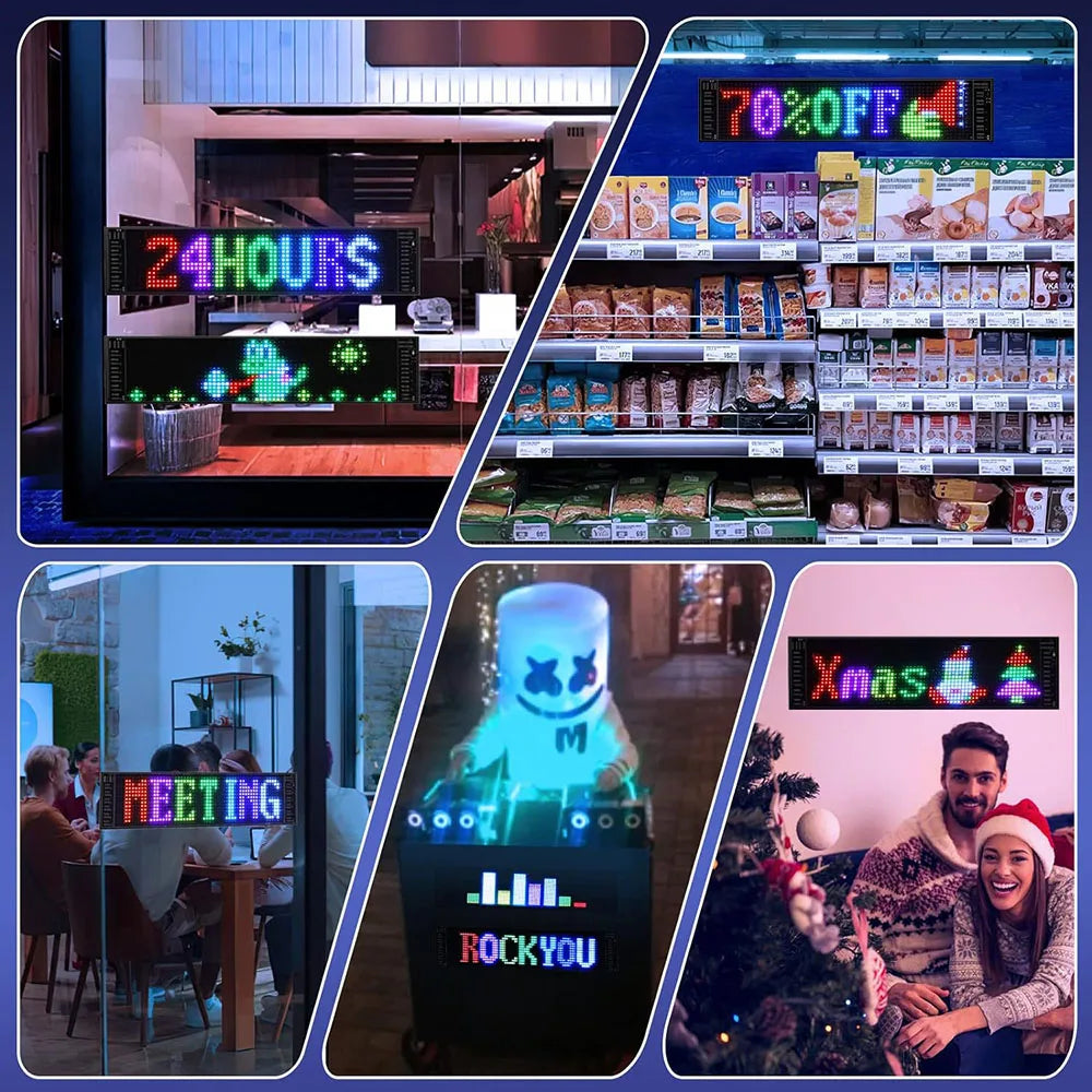 Demon Eyes Car LED Logo Matrix Panel | APP-Controlled, Programmable Flexible Night Light for Cars & Trucks