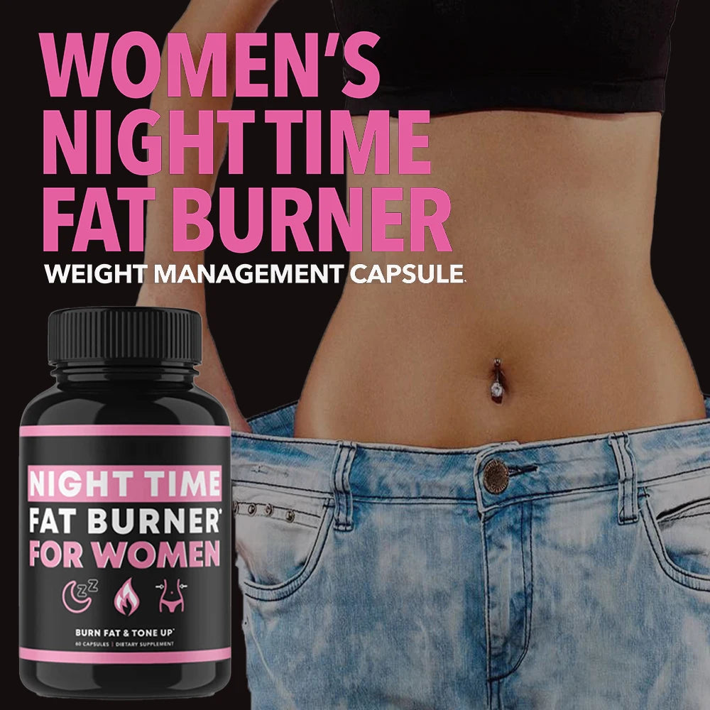 ✨ Night Time Fat Burner – Overnight Weight Loss Support for Women