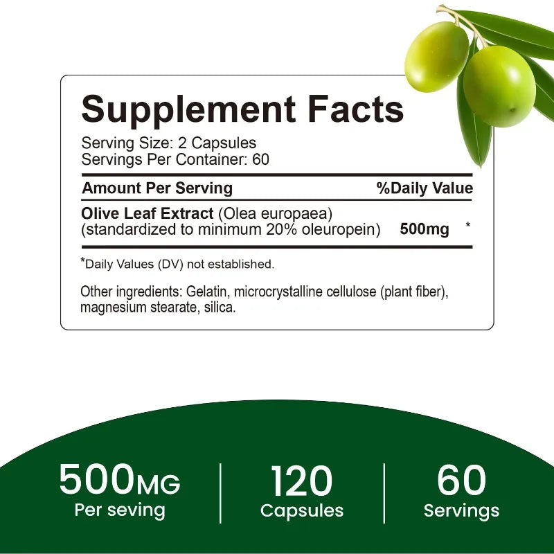 ✨ Olive Leaf Extract – Supports Heart & Immune System Health