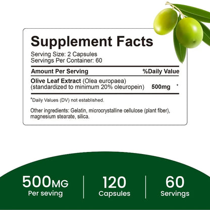 ✨ Olive Leaf Extract – Supports Heart & Immune System Health