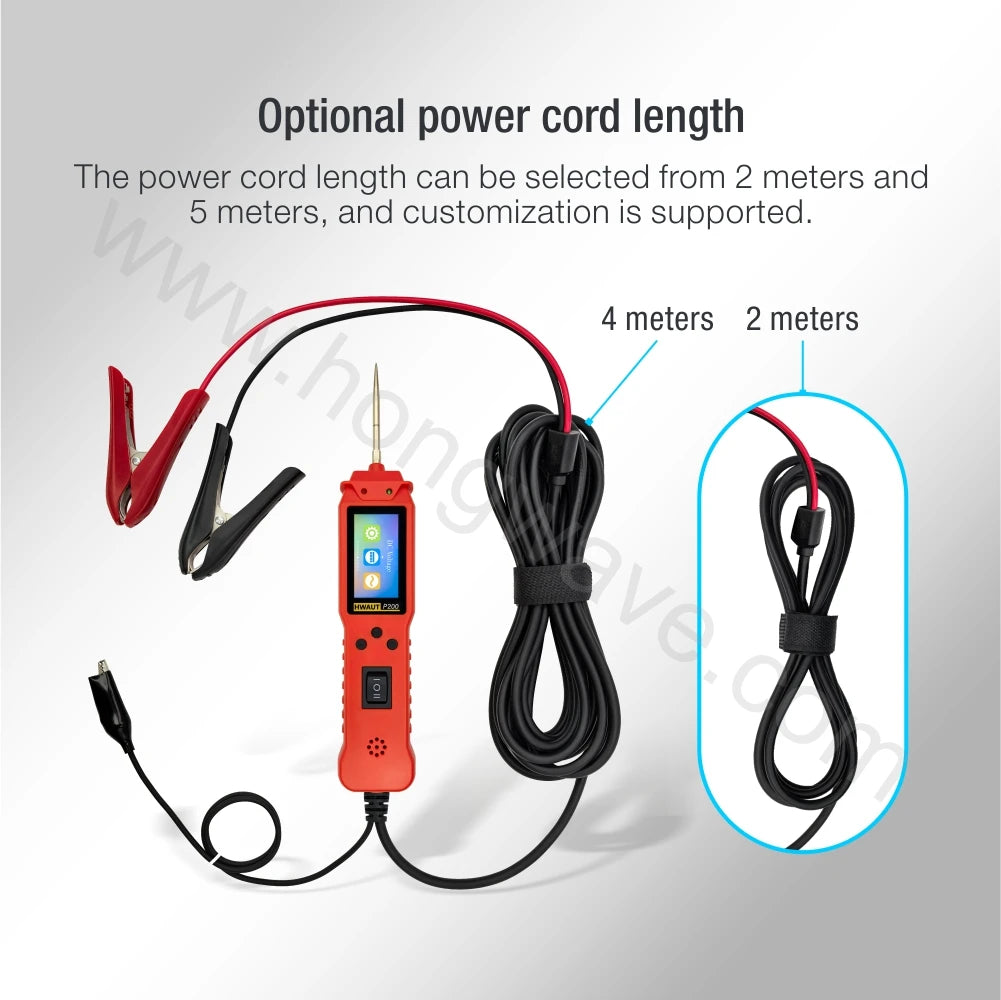 12/24V P200 Car Electric Circuit Tester Probe Pen Tester Voltage Resistant Test Voltage Power Probe Kit Auto Battery Test