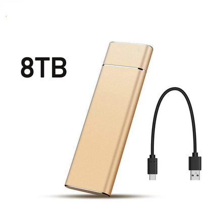 External 2TB /8TB/16TB/20TB / 30TB SSD – High-Speed Portable Solid State Drive with Type-C & USB 3.1 Interface for PC, Laptop & Mac