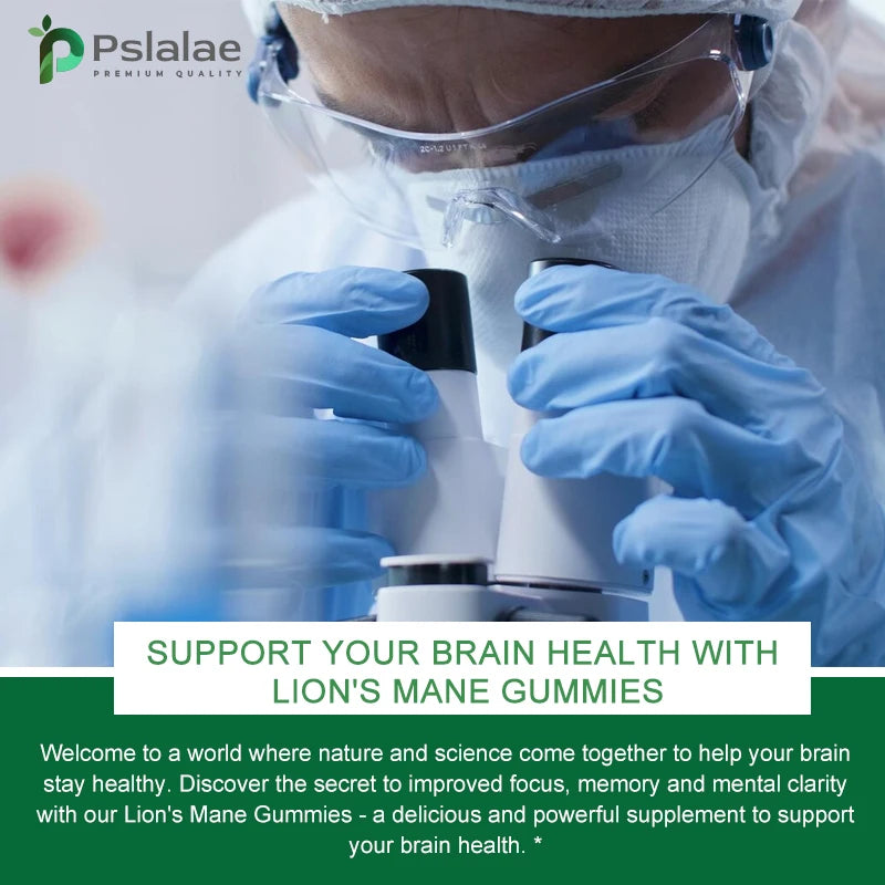 Lion’s Mane Mushroom Gummies – Brain Support, Focus & Mental Clarity