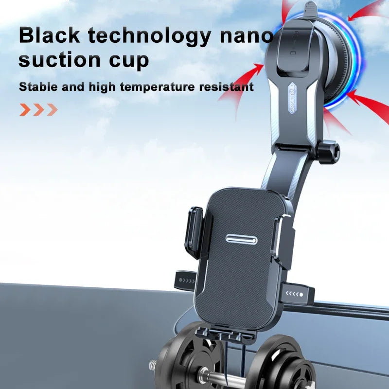 🚗 SEAMETAL Car Phone Holder – Sucker Mount Stand with Suction Cup for iPhone, Xiaomi & Huawei
