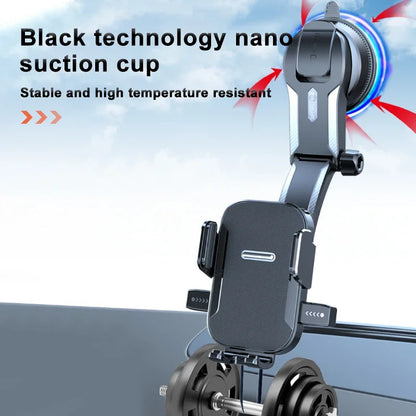 🚗 SEAMETAL Car Phone Holder – Sucker Mount Stand with Suction Cup for iPhone, Xiaomi & Huawei