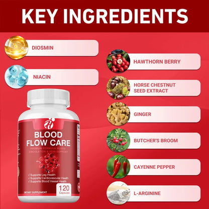 ✨ Blood Circulation Support – Leg, Vein & Heart Health Supplement