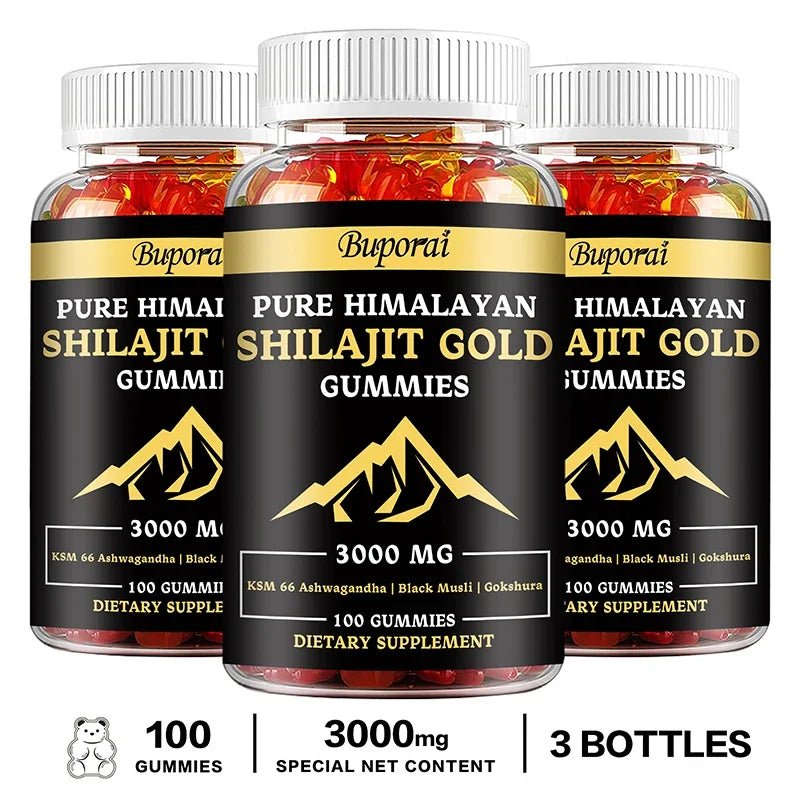 Shilajit Gummies – Boosts Energy, Mood, Immunity & Digestive Health – Himalayan Sourced