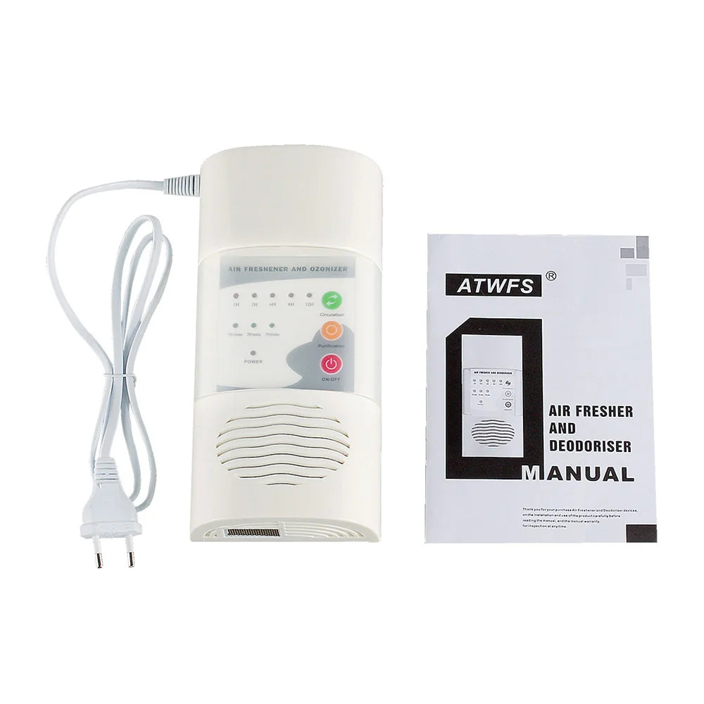ATWFS Air Ozonizer Air Purifier Home Deodorizer Ozone Ionizer Generator Sterilization Germicidal Filter Disinfection Clean Room
