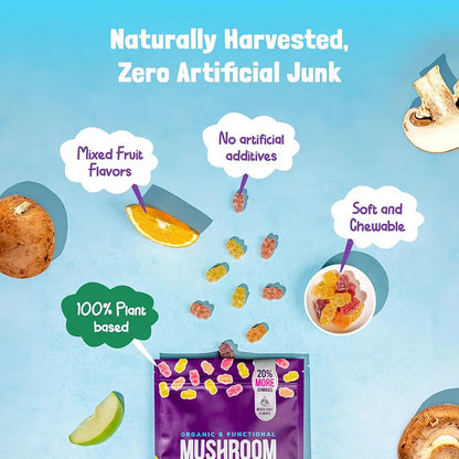 Mushroom Gummies – Boost Immunity, Support Digestion & Regulate Blood Pressure