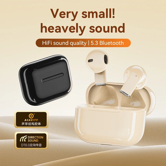 Pro5S Wireless Bluetooth Headphones | Mini Portable Stereo Earbuds with Noise Reduction & Long Battery Life