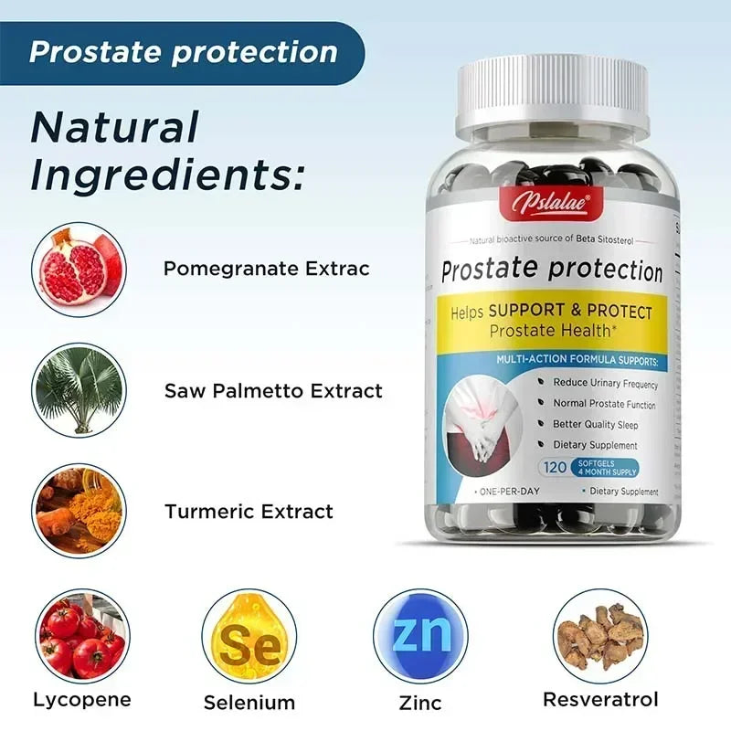 Prostate Protection Supplement – Supports Prostate, Urinary & Bladder Health, Reduces Discomfort & Frequent Urination