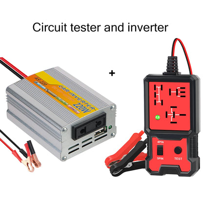 Car Relay & Voltage Tester – Universal 12V Automotive Relay Checker with LED Indicator