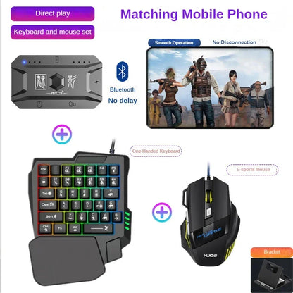 M1 Pro Mobile Game Controller 4-in-1 Adapter | iOS & Android Compatible