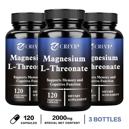 Magnesium L-Threonate Supplement – Supports Brain Health, Memory, Concentration & Cognition