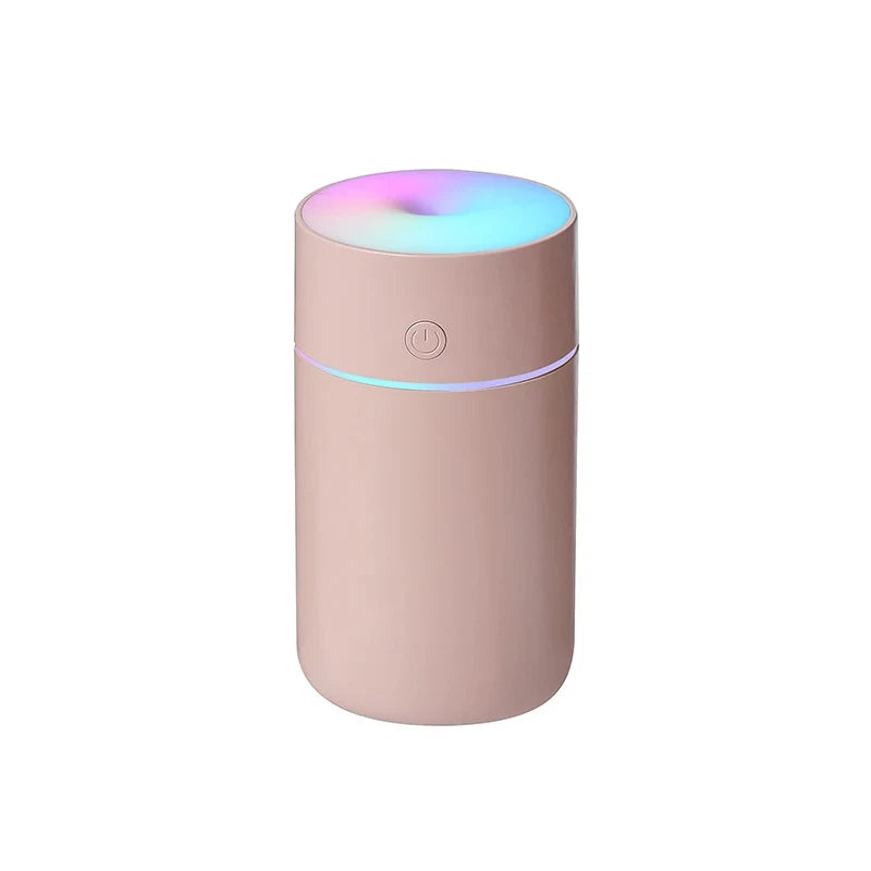 Colorful Portable USB Air Humidifier – Wireless Mini Home & Car Aroma Essential Oil Diffuser