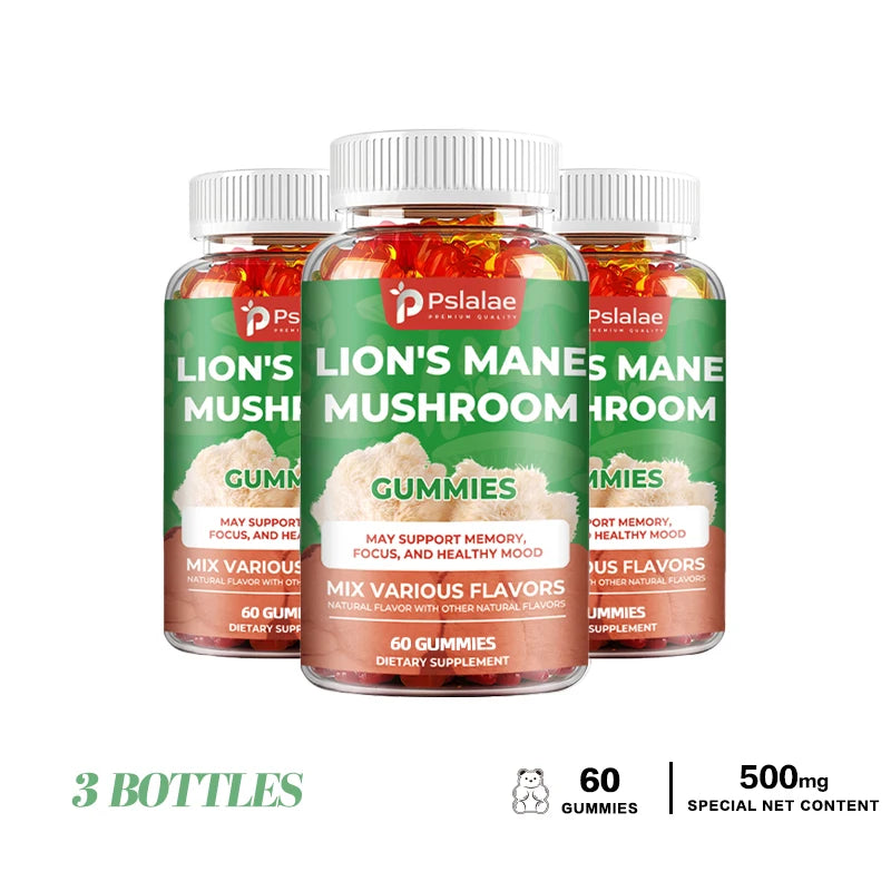 Lion’s Mane Mushroom Gummies – Brain Support, Focus & Mental Clarity