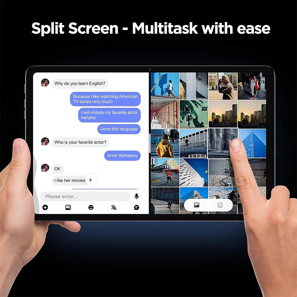 Nodizz Smart Pad15 Mini Tablet 10.1" 120Hz Display MTK6737 12GB RAM 512GB ROM Android14 7000mAh Tablets