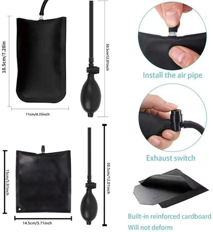 Zoposon Auto Wedge Pump Locksmith Thickened Door Repair Air Cushion Emergency Car Open Unlock Tool Kit With Long Reach Grabber