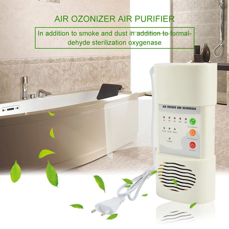 ATWFS Air Ozonizer Air Purifier Home Deodorizer Ozone Ionizer Generator Sterilization Germicidal Filter Disinfection Clean Room
