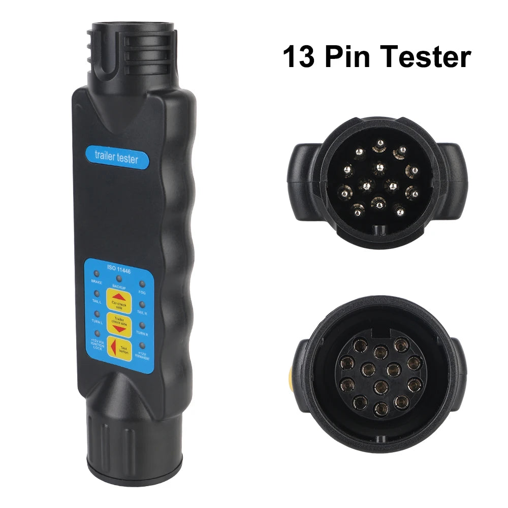 7 / 13 Pin Plug Socket 12V Trailer Tester Wiring Circuit Light Test Car Truck RV Caravan Accessories Diagnostic Tools Universal