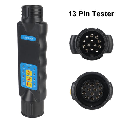 7 / 13 Pin Plug Socket 12V Trailer Tester Wiring Circuit Light Test Car Truck RV Caravan Accessories Diagnostic Tools Universal