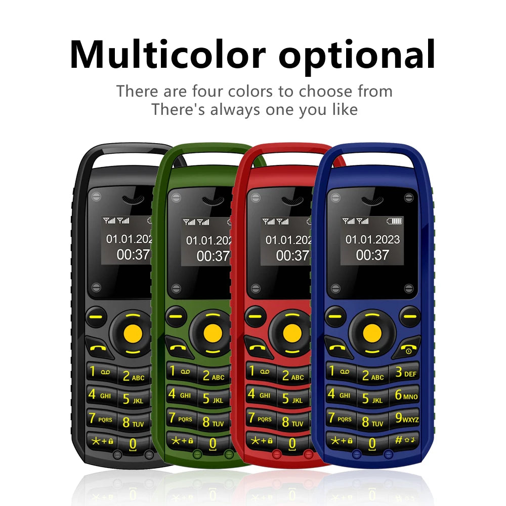 SERVO B25 Mini Feature Phone – Dual SIM, Magic Voice, Bluetooth Sync, 2G Network, Multilingual (Ultra Compact 24g)