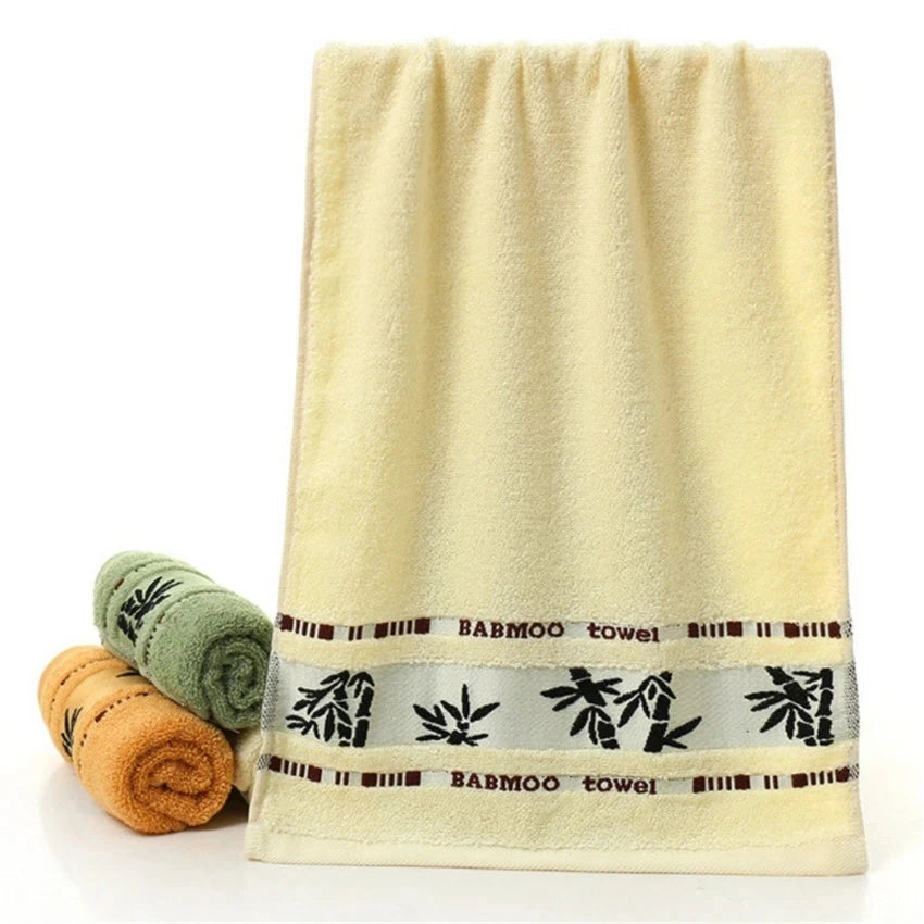 Set of 2 Bamboo Fiber Bathroom Towels Sets 34x74cm/70x140cm Household Hand Face Bath Towel  Sets Washcloths Toallas De Baño 타월