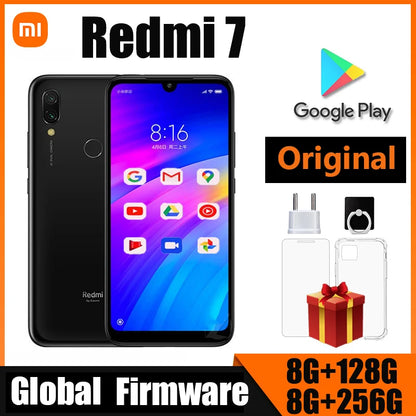Xiaomi Redmi 7 Cellphone with Case – Dual SIM, Android, Dual Camera (Used, Original)