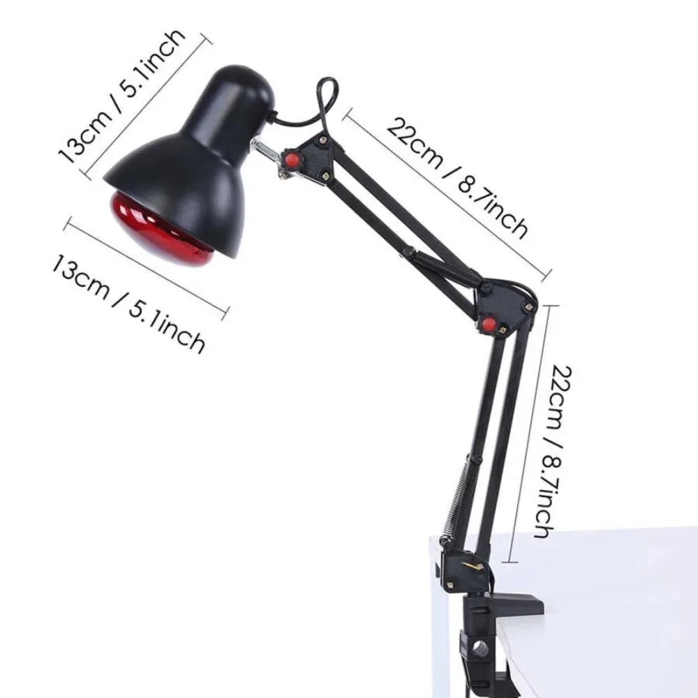 Floor Stand Infrared Heat Physiotherapy Lamp – Pain Relief, Fatigue Recovery & Wound Healing with 180° Adjustable Design