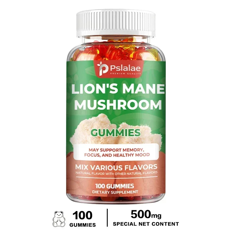 Lion’s Mane Mushroom Gummies – Brain Support, Focus & Mental Clarity