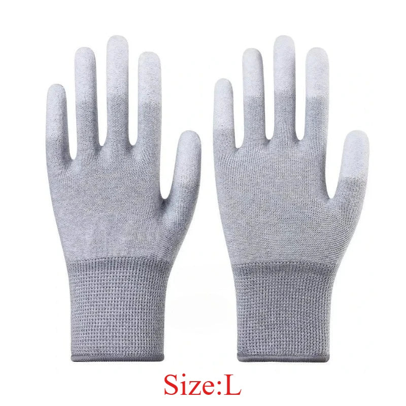 PU Coated Finger ESD Anti-Static Glove For iPhone Computer Phone Repair Tools Protection Electronic Working Glove