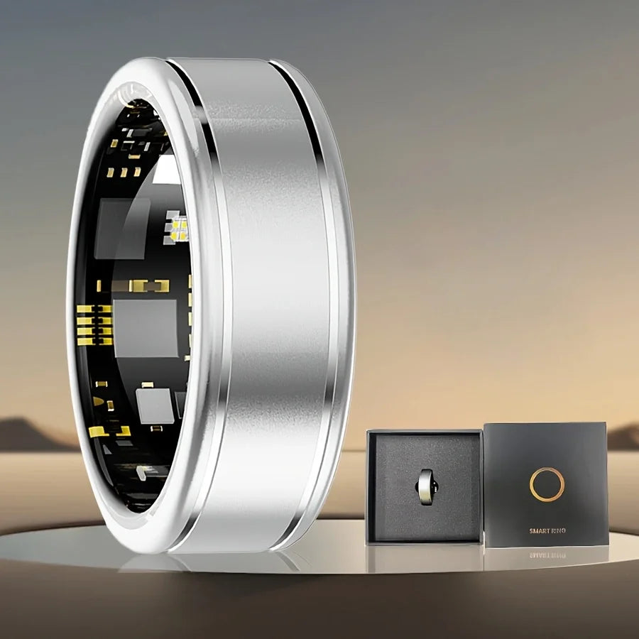 little meatball2025New Smart Ring Men's and Women's Heart Rate Oximetry Monitor IP68, Multi-Sport Mode for Android and i0s