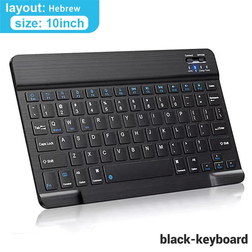 Bluetooth Wireless Keyboard & Mouse | Multilingual for iOS, Android & Windows Tablets – Compatible with iPad Air, Mini, and Pro (Spanish, Korean, Portuguese, Russian + More)