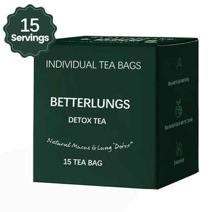 ✨ BetterLungs Mullein Detox Tea – 15 Herbal Bags (Caffeine Free)