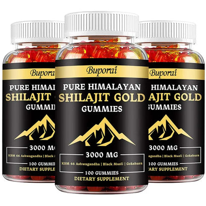 Shilajit Gummies – Boosts Energy, Mood, Immunity & Digestive Health – Himalayan Sourced