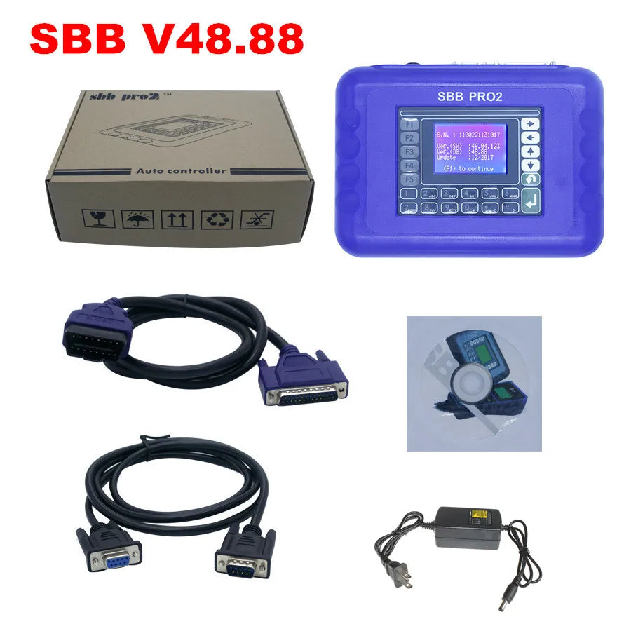 Newest SBB PRO2 V48.99 Key Programmer – No Tokens | Supports Toyota G-Chip & New Cars to 2017 | Multi-Language