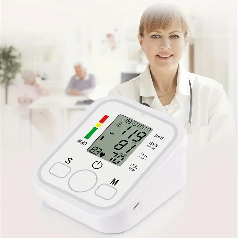 Medical Arm Blood Pressure Monitor gauge Playback Sphygmomanometer For Elderly Accurate Measurement digital tensiometers