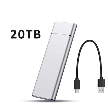 External 2TB /8TB/16TB/20TB / 30TB SSD – High-Speed Portable Solid State Drive with Type-C & USB 3.1 Interface for PC, Laptop & Mac