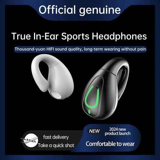 S20 wireless ear clip Bluetooth earphones are not in the ear and comfortable to wear. They are open high pitched headphones