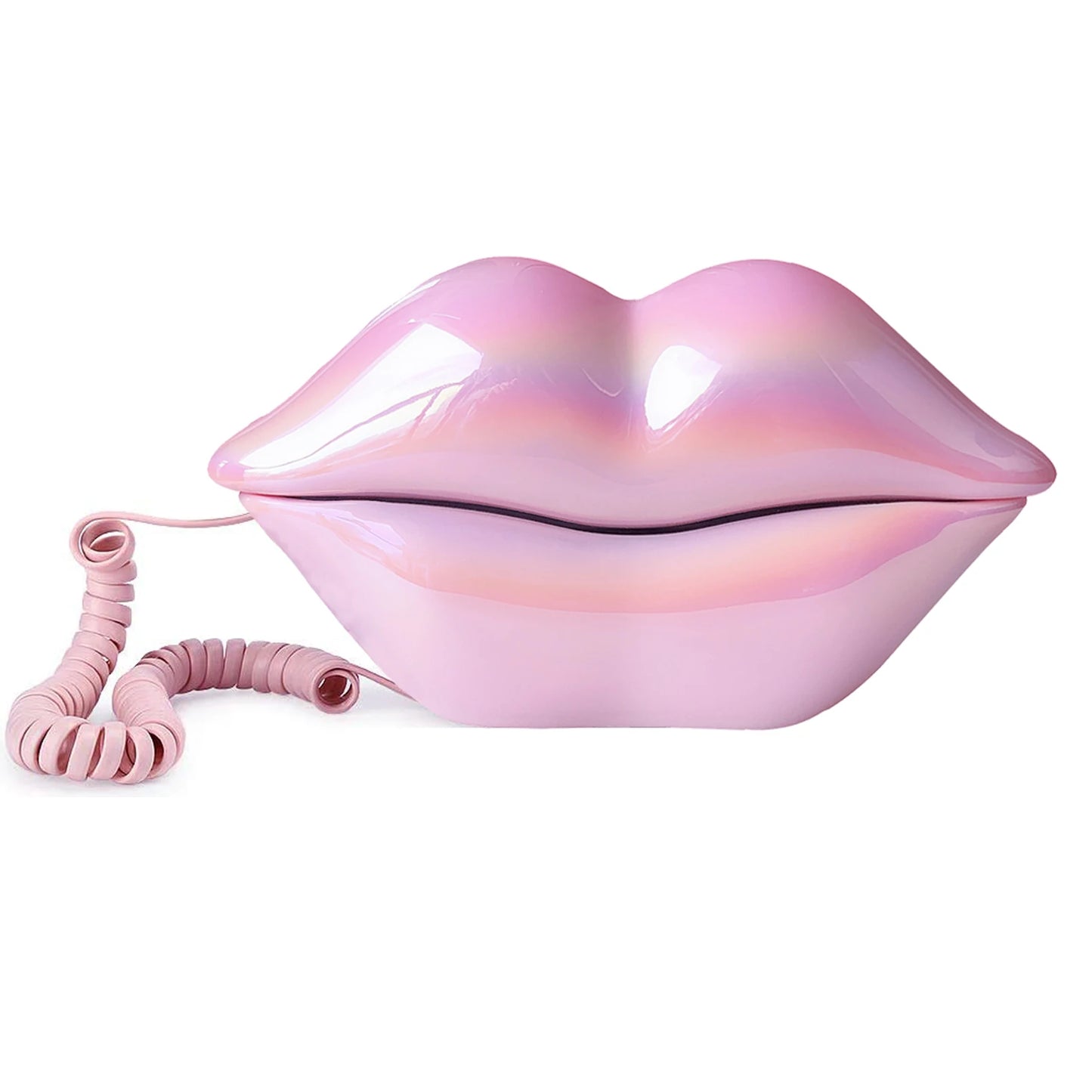 Corded Landline Home Phone – Funny Novelty Lips Telephone with Real Wired Connection for Home, Office & Gift Décor