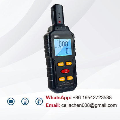 Portable S8602 Digital EMF Detector – Electric & Magnetic Field, Temperature Measurement, Radiation Safety Tool