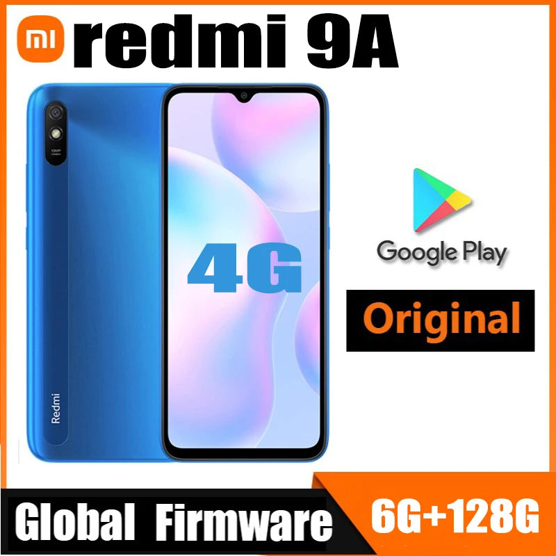 Xiaomi Redmi 9A 4G Global Version Smartphone – 4GB+64GB, 5000mAh Battery, 13MP Camera, Helio G25 (Dual SIM)