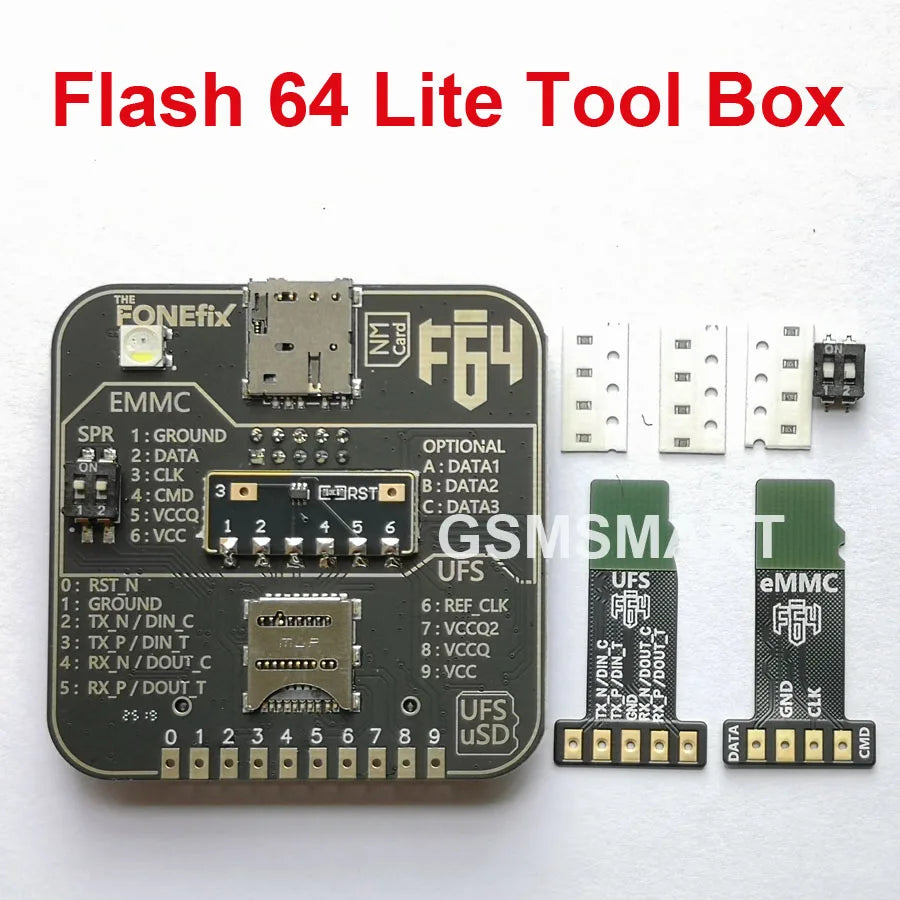 100% original F64 Easy JTAG Box Flash 64 Lite Tool Box For eMMC ISP UFS jtag Adapter