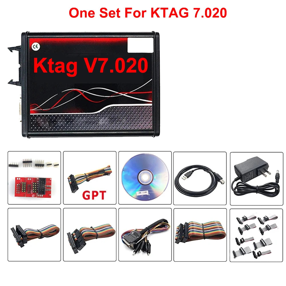 EU Version ECU Programming & Tuning Tool – Kess V2 V5.017 / KTAG V7.020 Red PCB | Car & Truck Master BDM Software