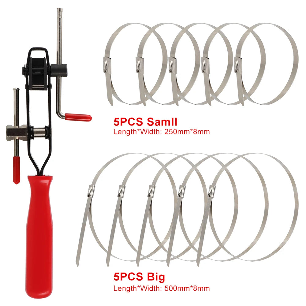 ATV Auto CV Joint Banding Boot Axle Clamp Tool With CV Half Shaft Boot Band Buckle Clamps Repair Install Tools